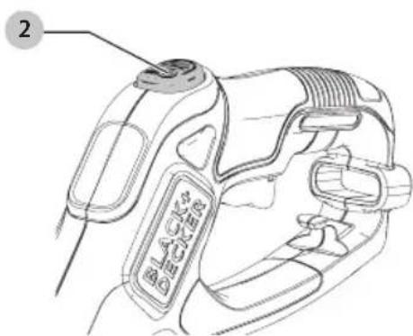 BLACK & DECKER BESTE620 - Bouton EASYFEED (Fig. J) - 1