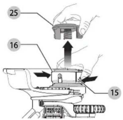 BLACK & DECKER BESTE620 - Reemplazo del carrete (Fig. M, N, O, P) - 1