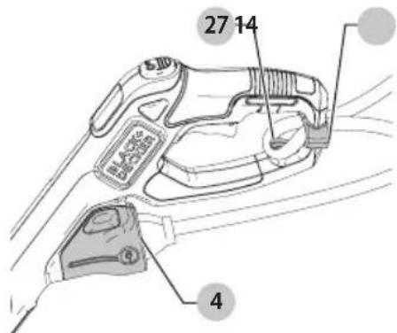 BLACK & DECKER BESTE620 - Fixation d'un cordon d'extension (Fig. H) - 1