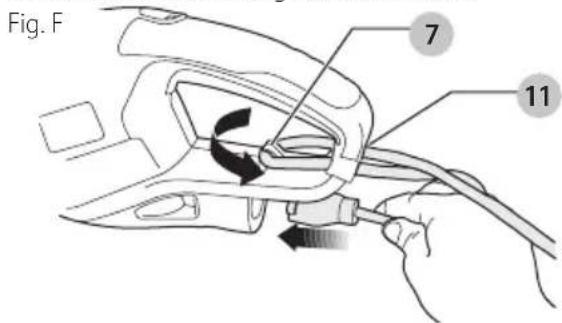 BLACK & DECKER BEHT350 - Raccordement de la rallonge autaille-haie (FIG. F) - 1