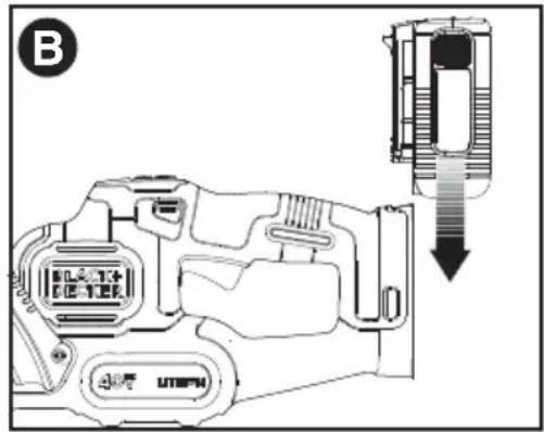 BLACK & DECKER LHT341 - PARA EXTRAER EL PAQUETE DE - 1