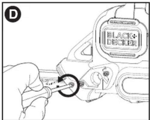 BLACK & DECKER LHT341 - To assemble to trimmer: - 1