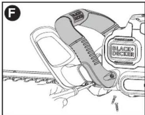 BLACK & DECKER LHT341 - To assemble to trimmer: - 3