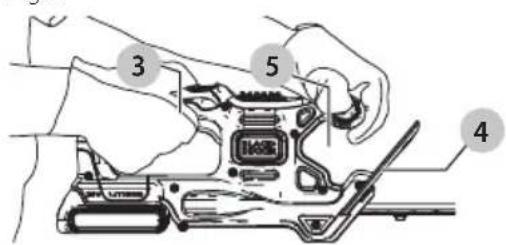 BLACK & DECKER LHT218 - Posición adecuada de las manos (Figura E) - 1