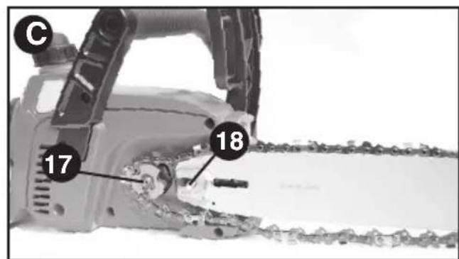 BLACK & DECKER LCS1240 - INSTALLATION DU GUIDE-CHAÎNE ET DE LA CHAÎNE - 2