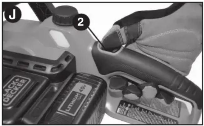 BLACK & DECKER LCS1240 - MARCHE/ARRÊT - 1
