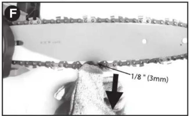 BLACK & DECKER LCS1240 - ADJUSTING CHAIN TENSION - 1
