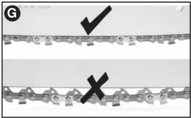 BLACK & DECKER LCS1240 - ADJUSTING CHAIN TENSION - 2