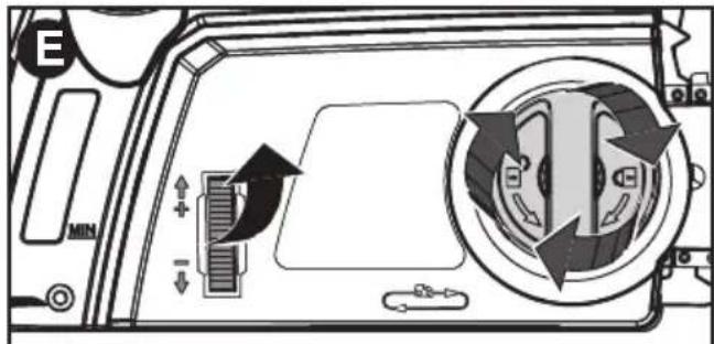 BLACK & DECKER CS1216 - AJUSTE DE TENSIÓN DE LA CADENA - 2