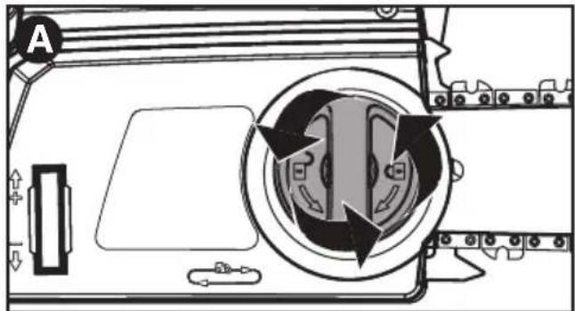 BLACK & DECKER CS1216 - INSTALLING THE GUIDE BAR AND SAW CHAIN - 1