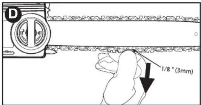 BLACK & DECKER CS1216 - ADJUSTING CHAIN TENSION - 1