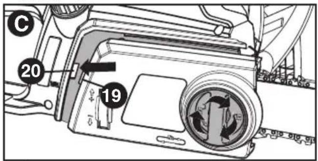 BLACK & DECKER CS1216 - INSTALLATION DU GUIDE-CHAÎNE ET DE LA CHAÎNE - 3