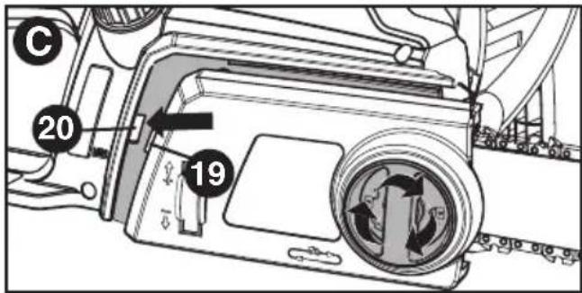 BLACK & DECKER CS1216 - INSTALACIÓN DE LA BARRA GUÍA Y LA CADENA DE LA MOTOSIERRA - 3