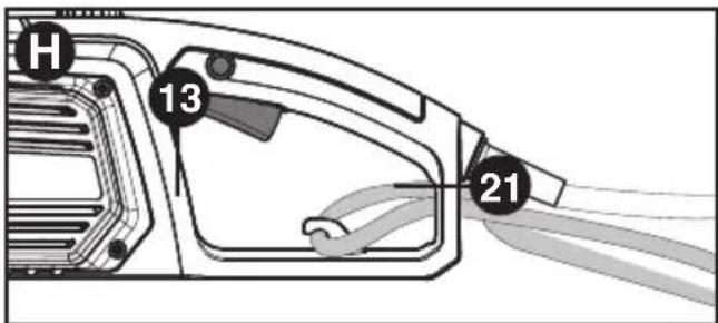 BLACK & DECKER CS1216 - FIXATION DE LA RALLONGE - 1