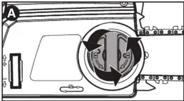 BLACK & DECKER CS1216 - INSTALLATION DU GUIDE-CHAÎNE ET DE LA CHAÎNE - 1