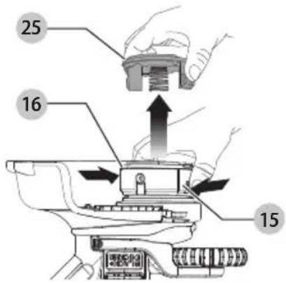 BLACK & DECKER BESTA512 - Replacing the Spool (Fig. M, N, O, P) - 1