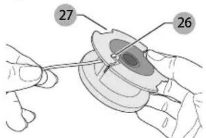 BLACK & DECKER ST8600 - REMBOBINAGE DE LA BOBINE AVEC DU FIL EN VRAC (UTILISER UNIQUEMENT UN FIL ROND DE 1,65 MM (0,065 PO) DE DIAMÈTRE) - 2