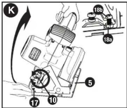BLACK & DECKER BDCCS20 - REGULACIÓN DEL ÁNGULO DE BISEL (FIGURA K) - 1