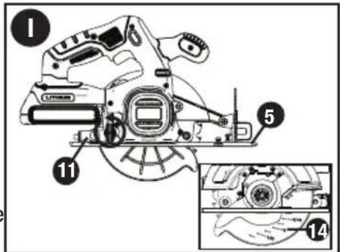 BLACK & DECKER BDCCS20 - FIXATION ET RETRAIT DE LA LAME - FIGURE L - M - 1
