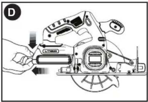 BLACK & DECKER BDCCS20 - INSTALLING AND REMOVING THE BATTERY PACK FROM THE TOOL - 2