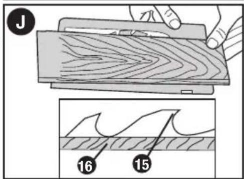 BLACK & DECKER BDCCS20 - RÉGLAGE DE LA PROFONDEUR DE COUPE - FIGURES I ET J - 1