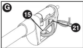 BLACK & DECKER PP610 - Colocacion del cable prolongador - 1