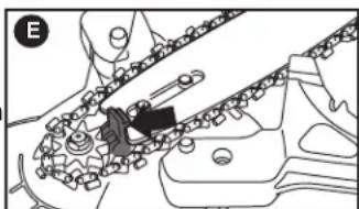 BLACK & DECKER LLP120 - Replacing the chain and chain bar - 2