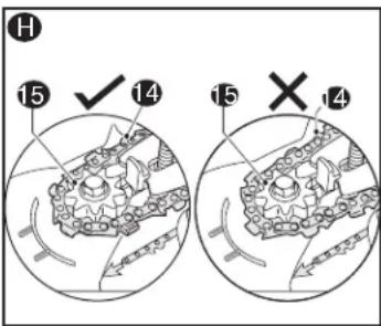 BLACK & DECKER LLP120 - Removing the saw chain &amp; chain bar (figs. F, G) - 4