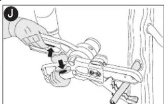 BLACK & DECKER LLP120 - Mise en marche et arrêt (fig. J) - 1