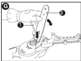 BLACK & DECKER LLP120 - Removing the saw chain &amp; chain bar (figs. F, G) - 2