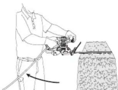 BLACK & DECKER BEHT150 - Méthode de coupe - 1
