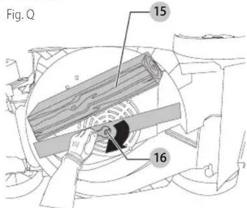 BLACK & DECKER BEMW472BH - Installer la lame (Fig. Q) - 1