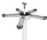 Reer EasyHeat Flex 19050 - Montaggio del radiatore scalda fasciatoio con piedistallo - 4