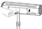 Reer EasyHeat Flex 19050 - Montering af puslebord-varmesträleren med fod. - 8