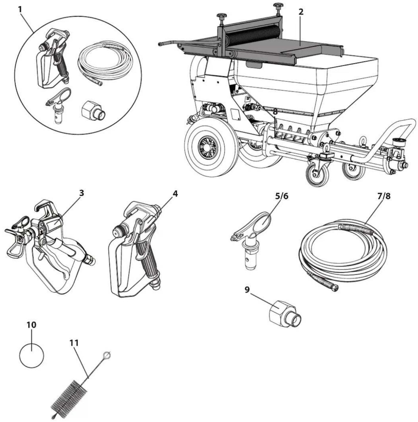 WAGNER PlastCoat HP 30 - PlastCoat HP 30 Cuadro de accesorios - 1