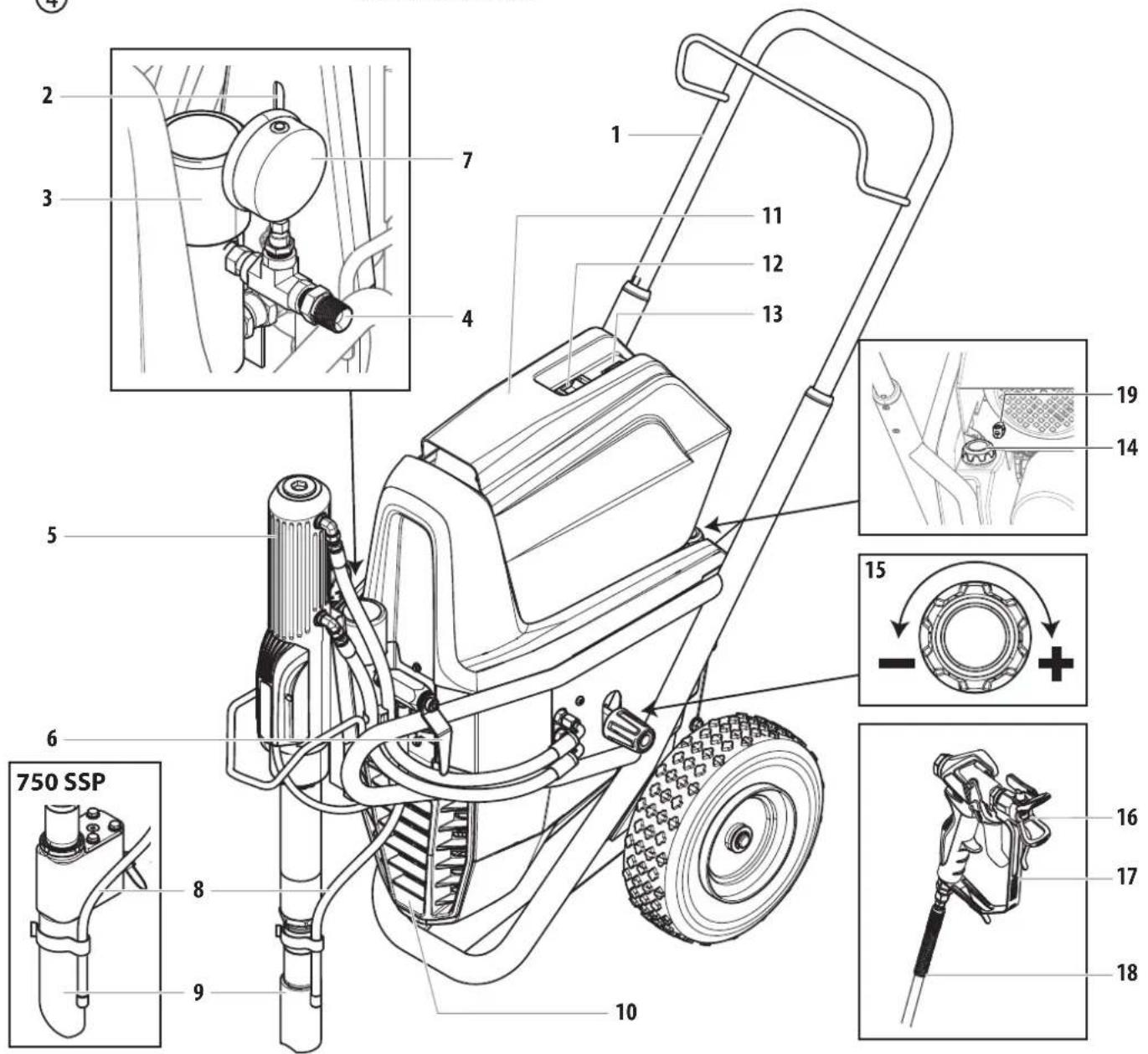 WAGNER HeavyCoat 750 G - ERKLÄRUNGSBILD HEAVYCOAT-GERÄTE MIT ELEKTROMOTOR - 2