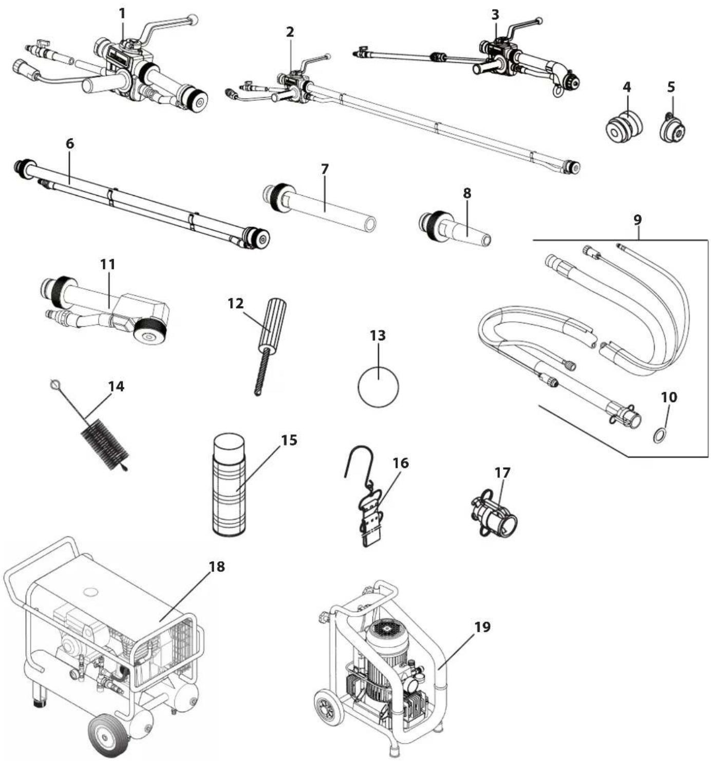 WAGNER PlastCoat 1030 - ITEM PART NO. DESIGNATION - 1