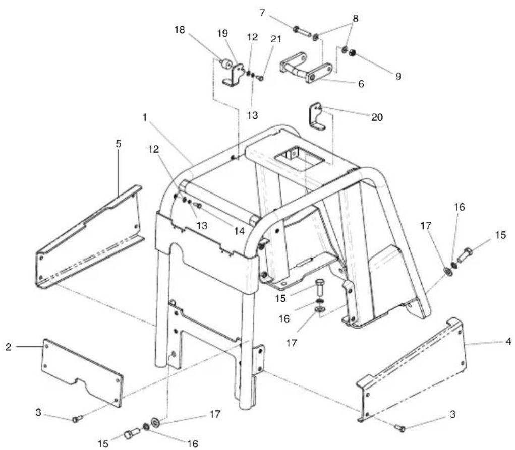 Lescha BELLE RPC 6080 - Frame Assembly, Ensemble Châssis, Conjunto de Estructura, Conjunto da Estrutura - 1