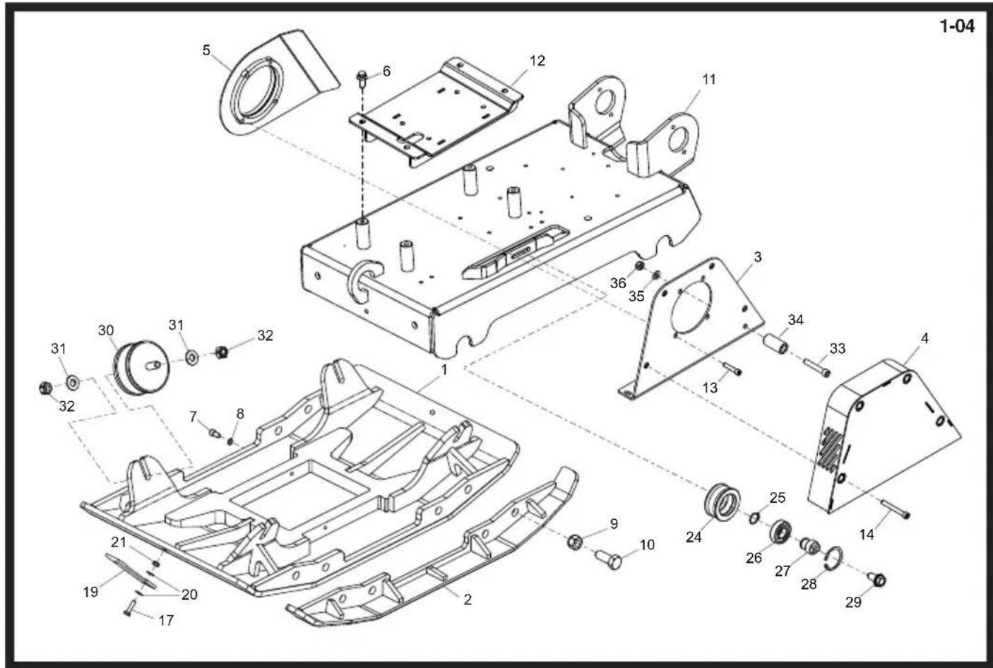 Lescha BELLE RPC 6080 - Hatz Vloerplaat, Hatz Ruttelplatten -Zsb., Hatz Bundplade, Hatz Gruppo Piastra di Base - 2