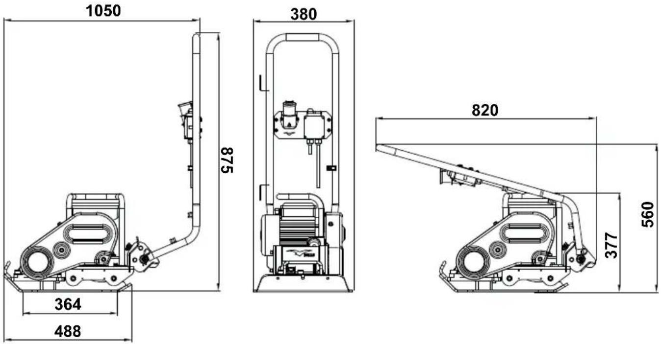 Lescha BELLE PCEL 400E - Tipo di macchina; Piastra Vibrante a senso unico. - 2