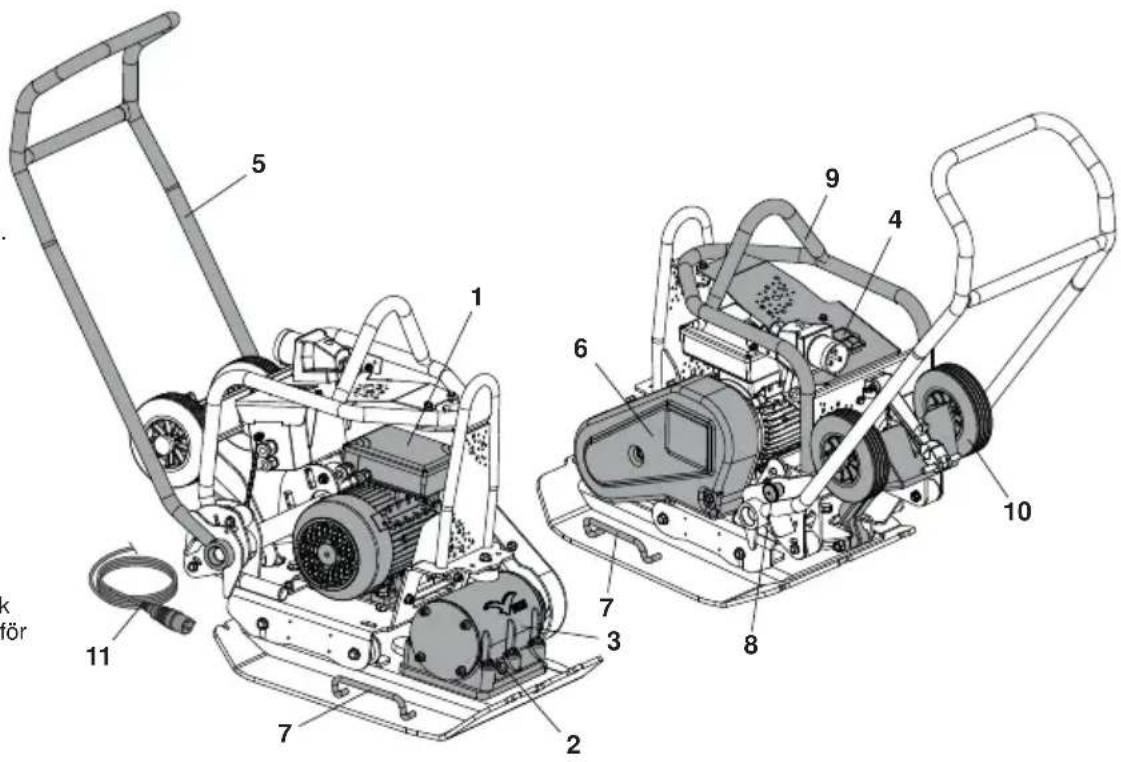 Lescha BELLE PCLX 1645E - Maskintyp: Envägs vibroplatta - 1