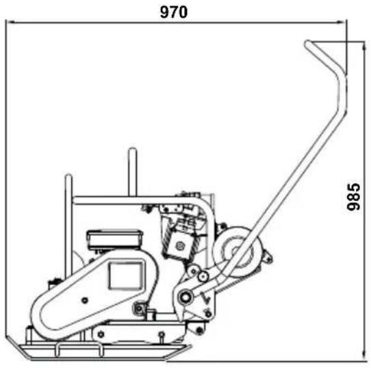 Lescha BELLE PCLX 1645E - Maskintyp: Envägs vibroplatta - 2