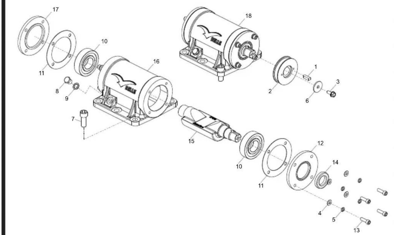 Lescha BELLE PCLX 1240E - Vloerplaat, Ruttelplatten -Zsb., Bundplade, Gruppo Piastra di Base - 5