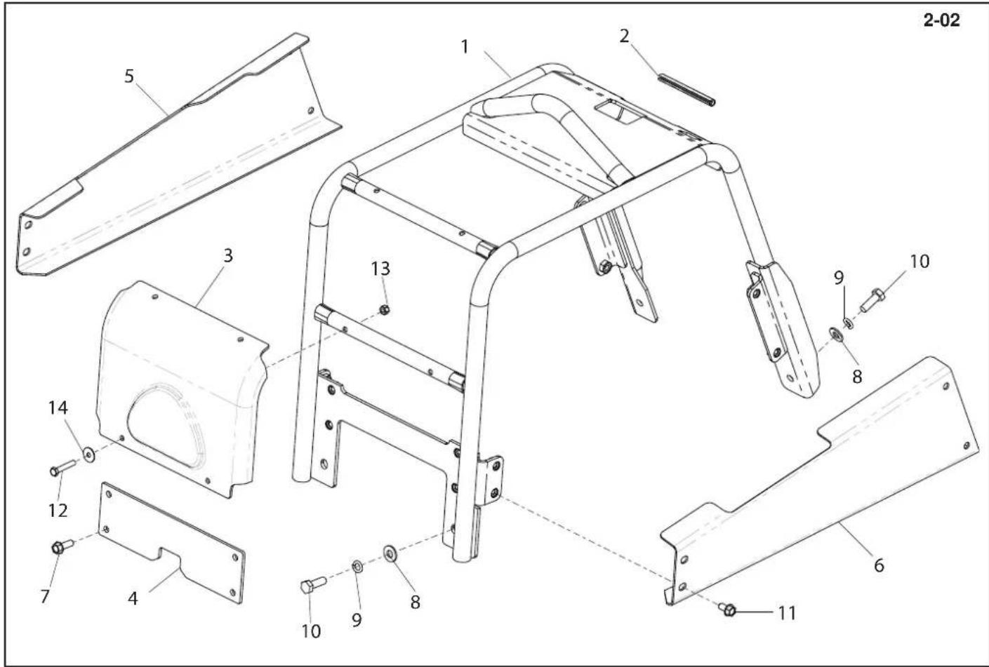 Lescha BELLE RPC 4560 - Frame Assembly, Ensemble Châssis, Conjunto de Estructura, Conjunto da Estrutura - 1