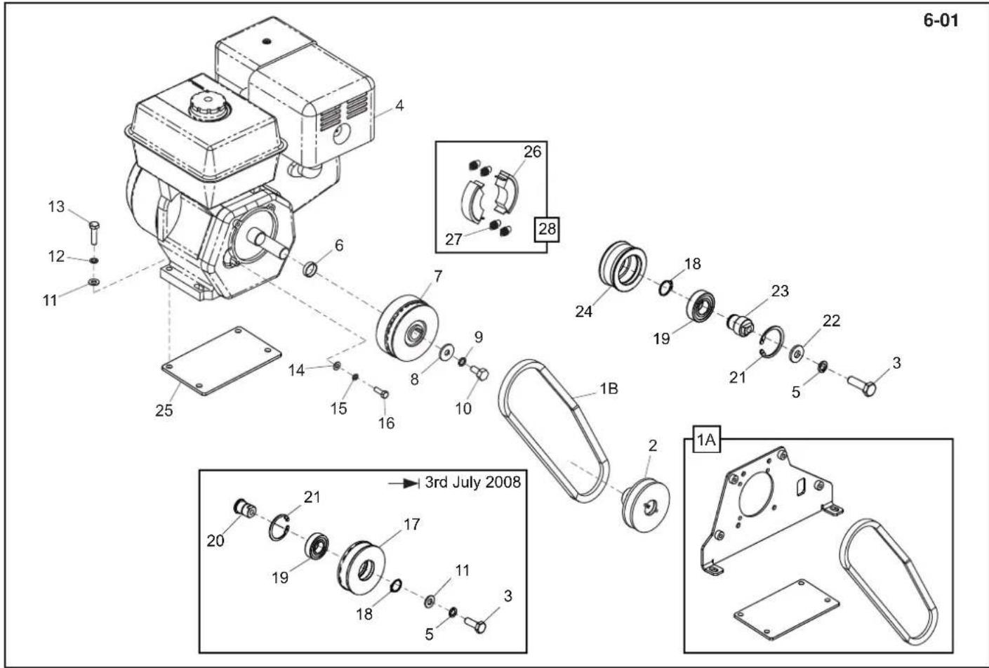 Lescha BELLE RPC 4560 - Gearbox Assembly, Ensemble boîte de vitesses, - 1