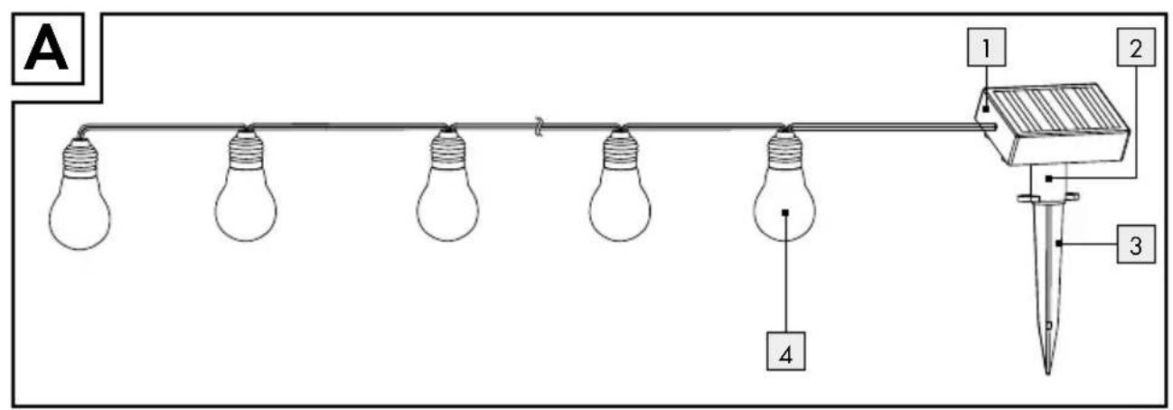 MELINERA IAN 311654 - LYSKÅDE MED SOLCELLER - 1