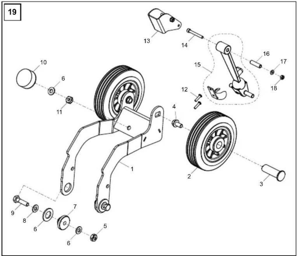 Lescha BELLE PCX 60A - Transporter Attachment, Fixation de Transporteur, Conexión para Transportador Acessório do Transportador - 1