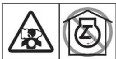 Lescha BELLE PCX 60A - E - Motor Waarschuwingssticker - 2