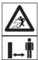 HUSQVARNA BA101 - Symbole auf dem Anbaugerät und dem Antriebsaggregat - 10