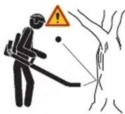 HUSQVARNA BA101 - Symbols on the attachment and on the power unit - 8